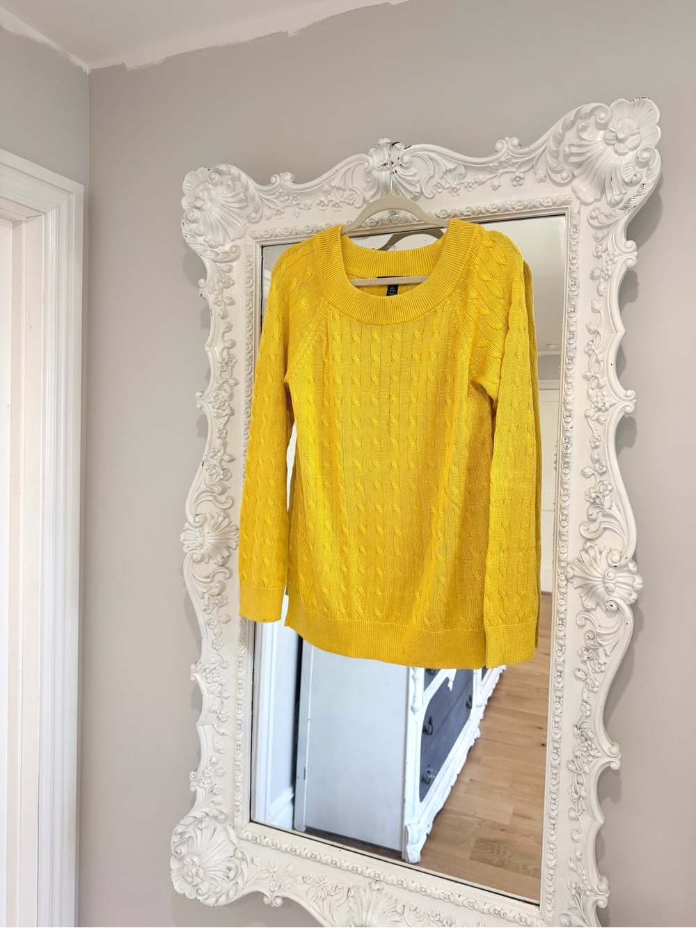 Ralph Lauren Vibrant Yellow Women's Cable Knit Sweater